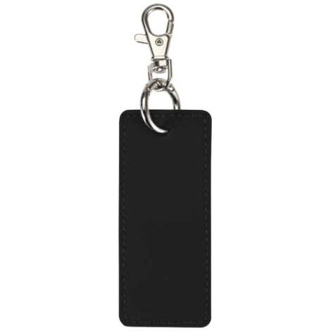 Porte-clés publicitaire rectangulaire en PU recyclé Resi Plus