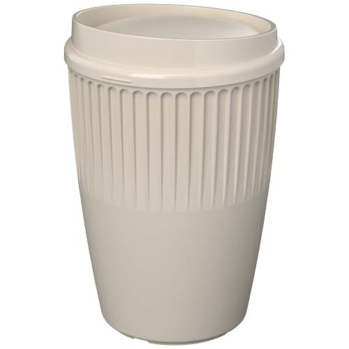 Mug promotionnel 350 ml avec relief texturé Cirrus Grès