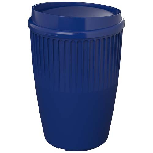 Mug promotionnel 350 ml avec relief texturé Cirrus Bleu