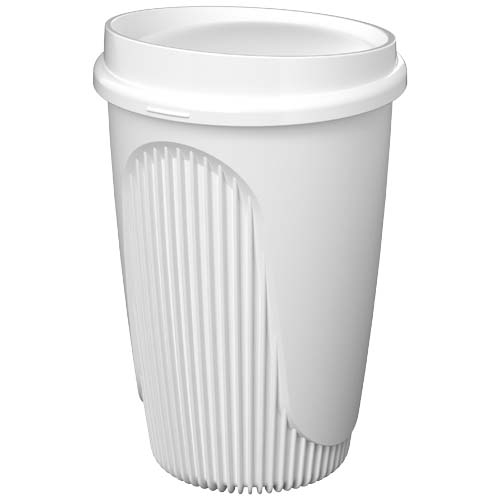 Mug publicitaire 350 ml avec relief texturé Alto Blanc