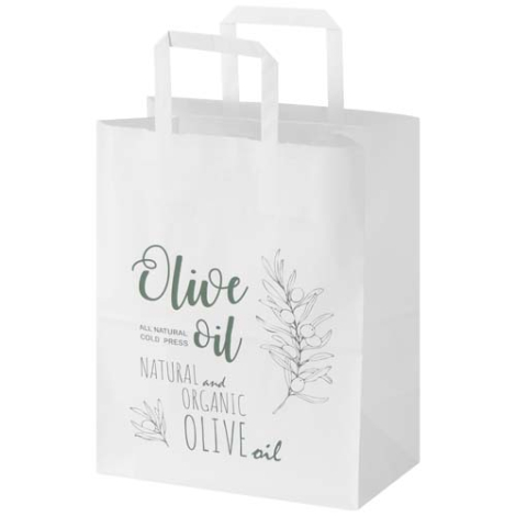 Sac boutique publicitaire en papier kraft 25 × 32 cm