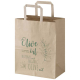 Sac boutique publicitaire en papier kraft 25 × 32 cm