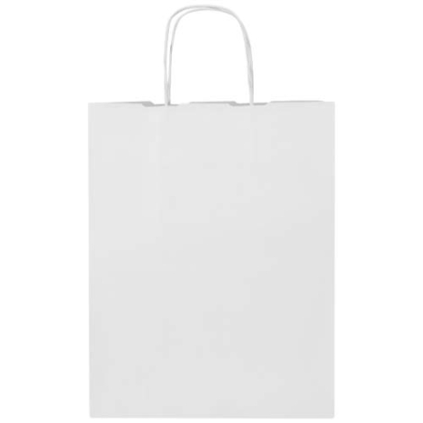 Sac cadeau publicitaire en papier kraft torsadé