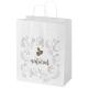 Sac kraft publicitaire à large soufflet 32 × 39 cm