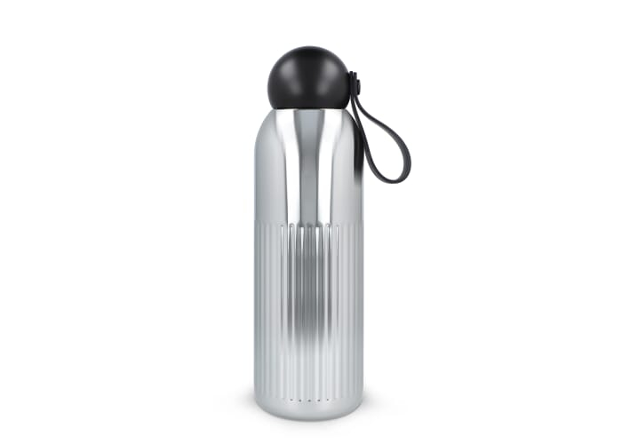 Bouteille isotherme acier recyclé 500 ml promotionnelle Tekla Chrome