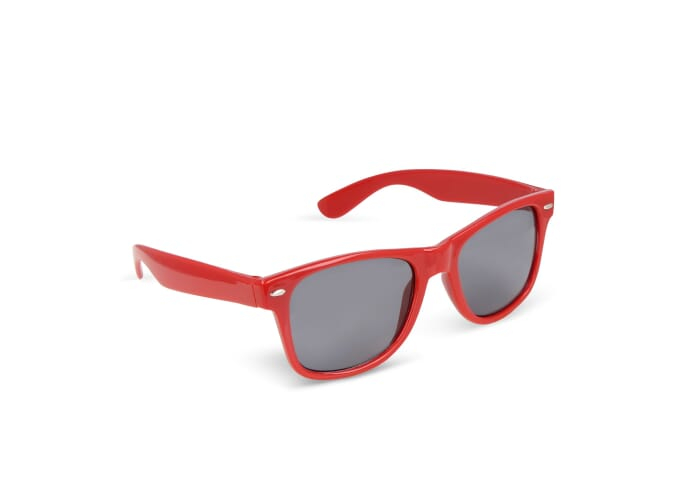 Lunettes soleil RPC UV400 à personnaliser Justin Rouge