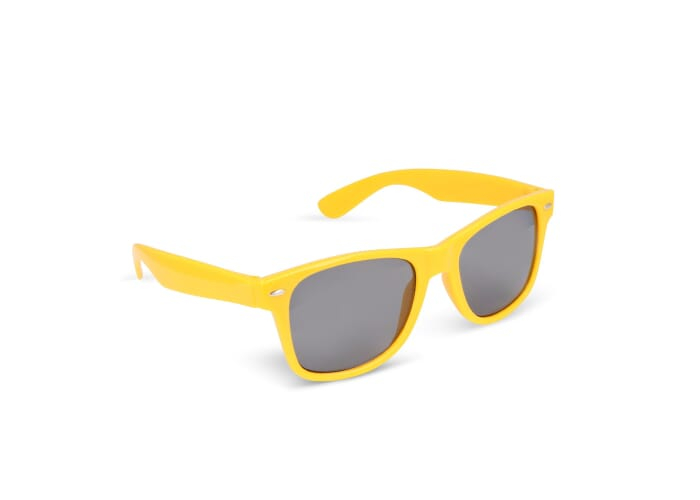 Lunettes soleil RPC UV400 à personnaliser Justin Jaune