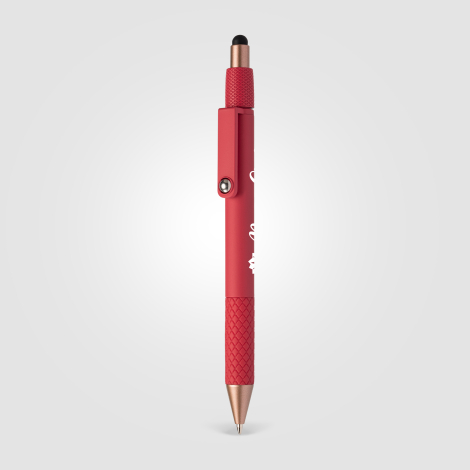 Stylo à bille en plastique recyclé avec stylet Nora