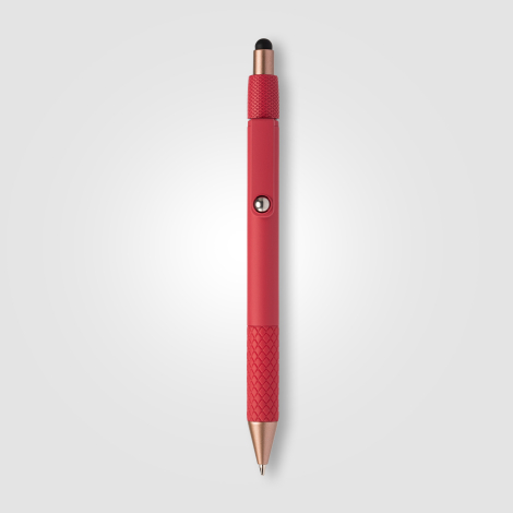 Stylo à bille en plastique recyclé avec stylet Nora