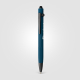 Stylo à bille stylet en aluminium recyclé finition gunmetal personnalisable Saga Stylo à bille stylet en aluminium recyclé finition gunmetal personnalisable Saga
