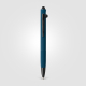 Stylo à bille stylet en aluminium recyclé finition gunmetal personnalisable Saga Stylo à bille stylet en aluminium recyclé finition gunmetal personnalisable Saga