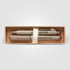 Coffret stylo en plastique recyclé finition bronze York Coffret stylo en plastique recyclé finition bronze York