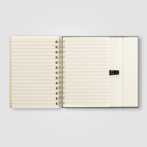 Carnet spirale B6 papier avec stylo Halden