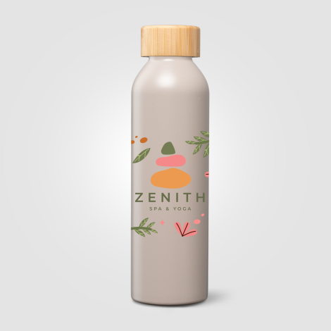 Gourde en aluminium recyclé 590 ml personnalisable Eden