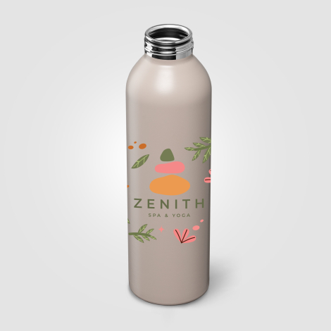 Gourde en aluminium recyclé 590 ml personnalisable Eden