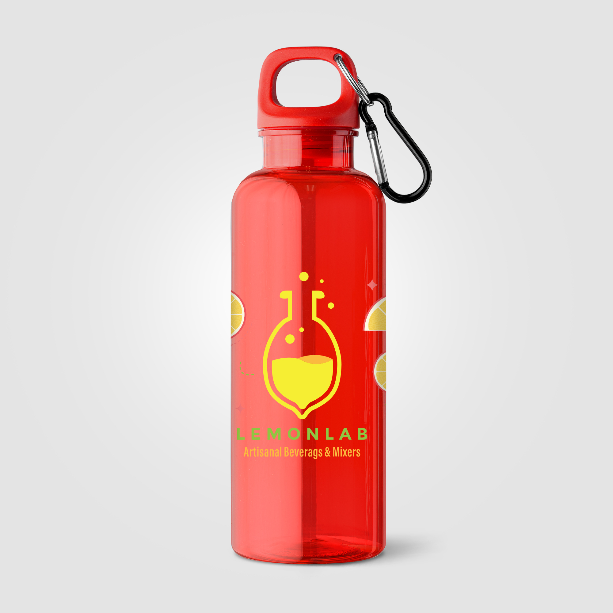 Gourde en rPET 500 ml avec bouchon à vis Doli Rouge