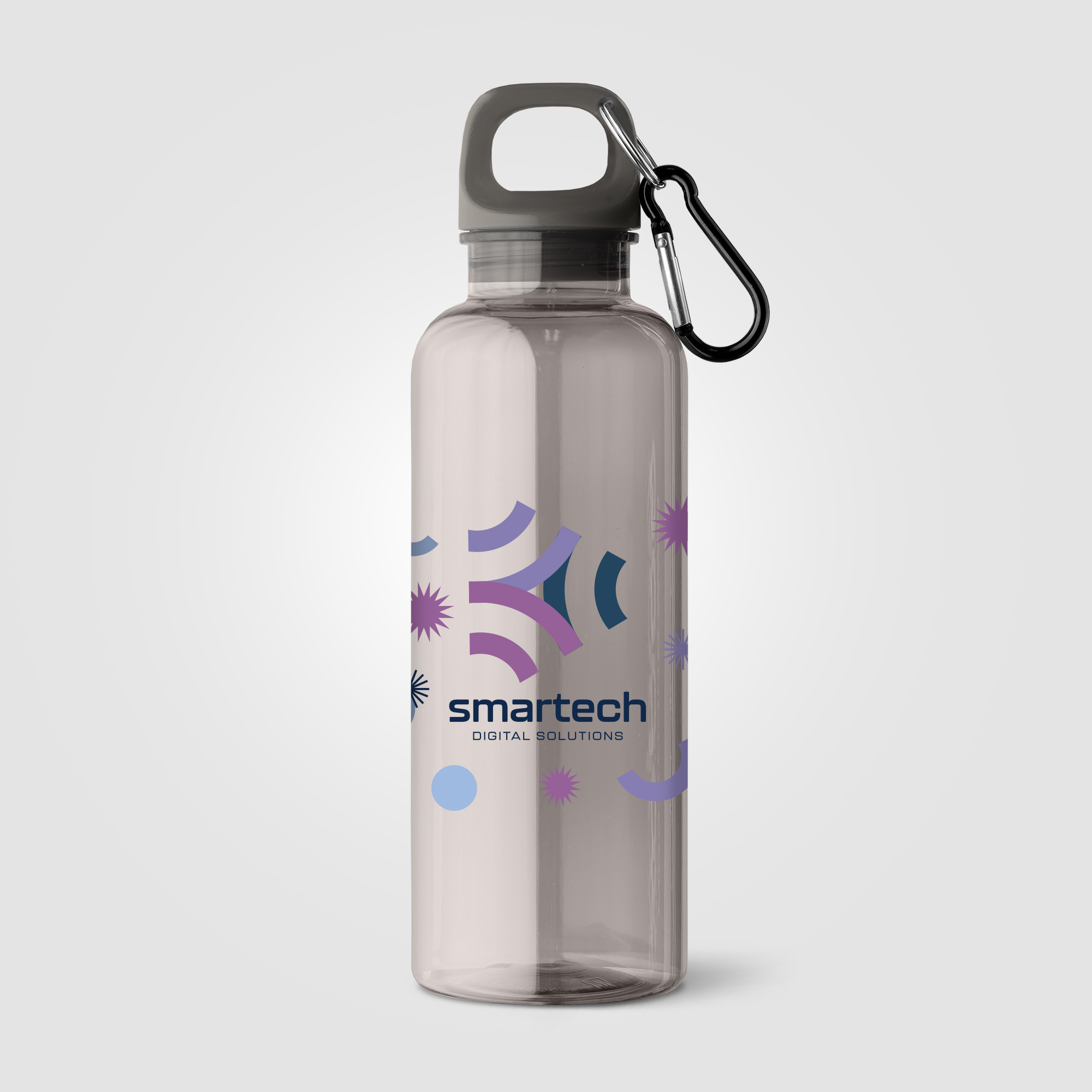 Gourde en rPET 500 ml avec bouchon à vis Doli Noir