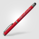 Stylo gel à stylet en aluminium recyclé personnalisable Bowie Stylo gel à stylet en aluminium recyclé personnalisable Bowie