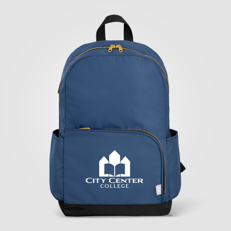 Sac à dos promotionnel en rPET 20 L Kora fermeture dorée