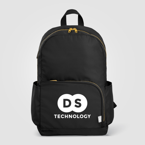 Sac à dos promotionnel en rPET 20 L Kora fermeture dorée