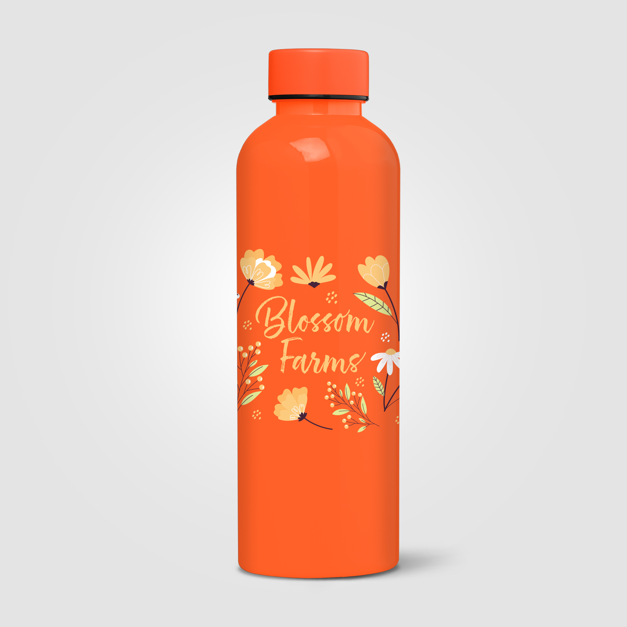 Gourde en rPET brillant 680 ml étanche Norden Orange