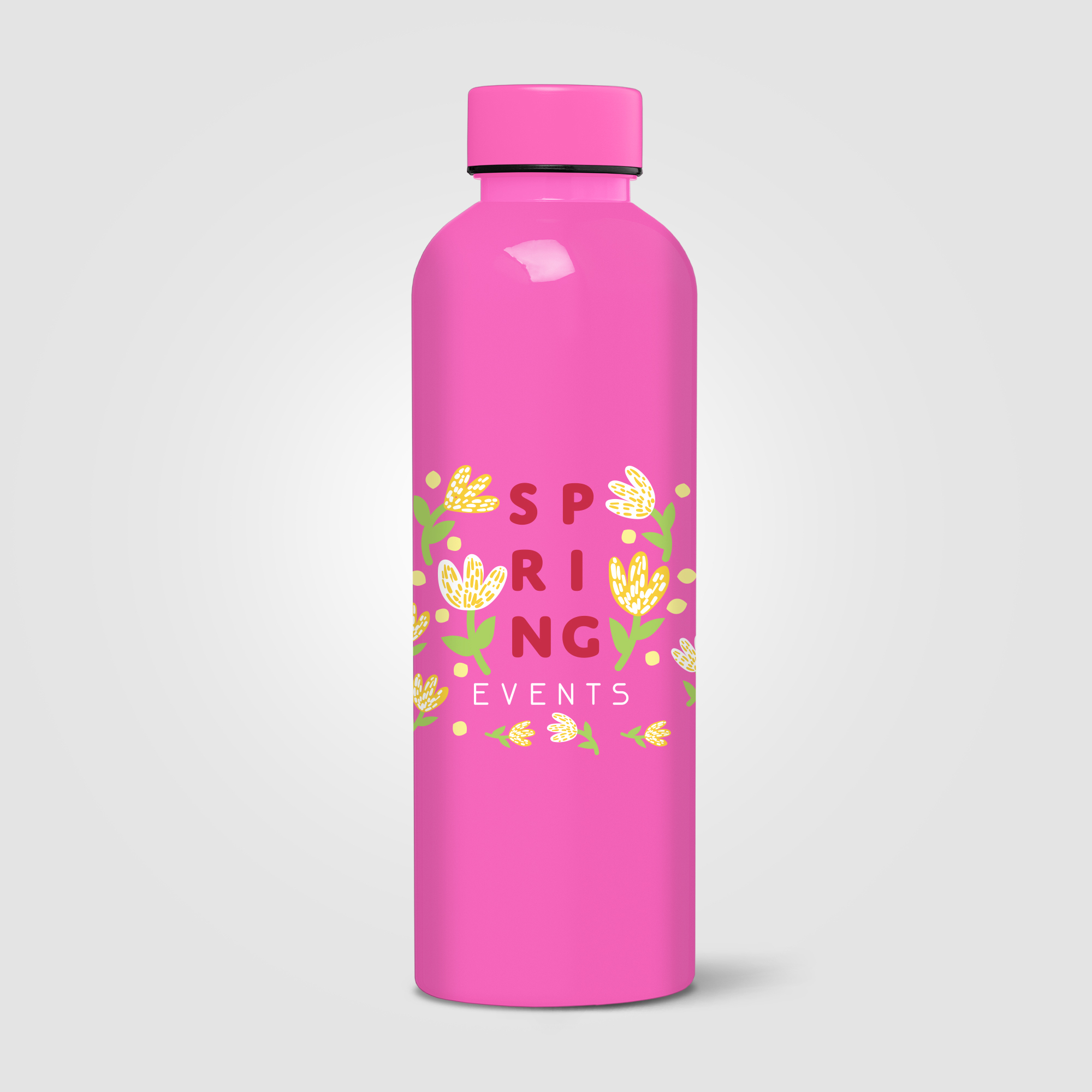 Gourde en rPET brillant 680 ml étanche Norden Rose