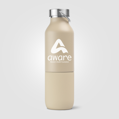 Bouteille publicitaire 2 en 1 recyclée 590 ml - Freya Duo