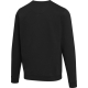 Pull unisexe noir à col rond et manches longues présenté de dos sans personnalisation apparente.