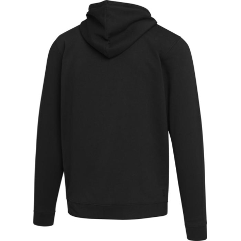 Sweat à capuche unisexe noir avec fermeture zippée présenté de dos sans personnalisation apparente.