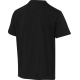 T-shirt unisexe oversize noir à manches courtes présenté de dos sans marquage visible.
