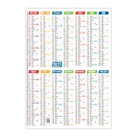 Calendrier de poche publicitaire - Loic