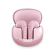 Boîtier de recharge rose ouvert avec écouteurs intra-auriculaires assortis, présenté sans personnalisation visible. Boîtier de recharge rose ouvert avec écouteurs intra-auriculaires assortis, présenté sans personnalisation visible.