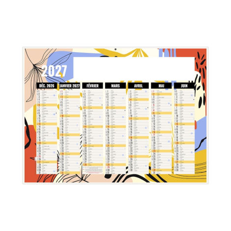 Calendrier de banque publicitaire - NATUREL