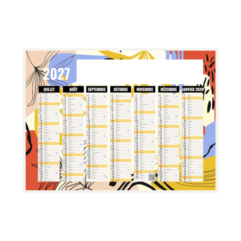 Calendrier de banque publicitaire - NATUREL