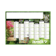Calendrier bancaire publicitaire - Jardin