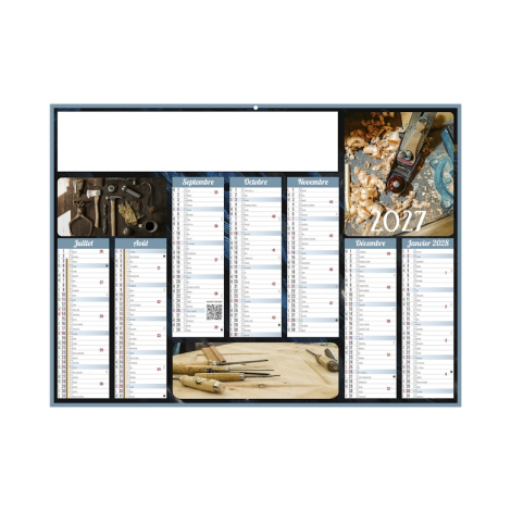 Calendrier bancaire promotionnel - ARTISANAL