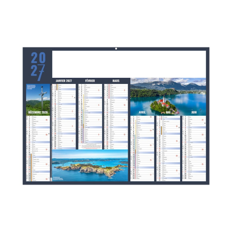 Calendrier bancaire publicitaire - Expéditions