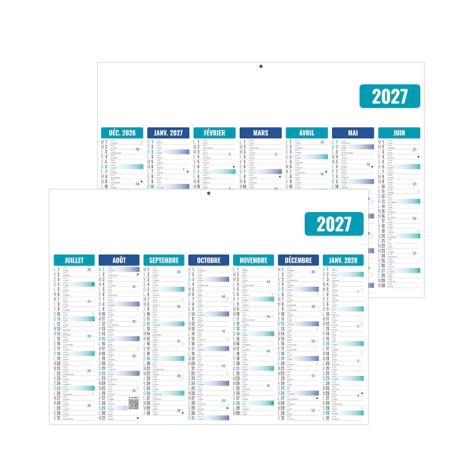 Calendrier bancaire promotionnel - Eco