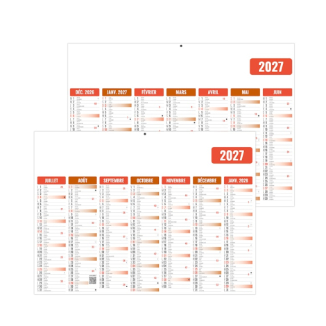 Calendrier bancaire promotionnel - Eco