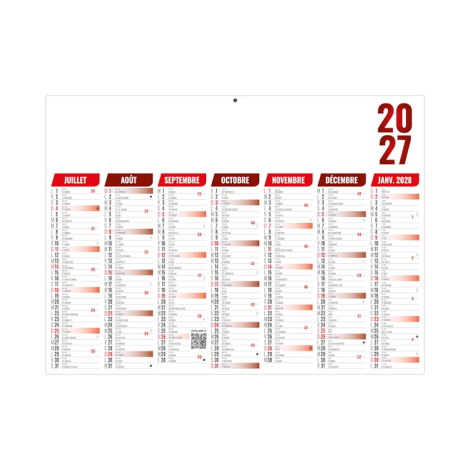 Calendrier bancaire promotionnel 2027 - FLORENTIN