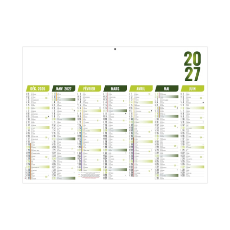 Calendrier bancaire promotionnel 2027 - FLORENTIN