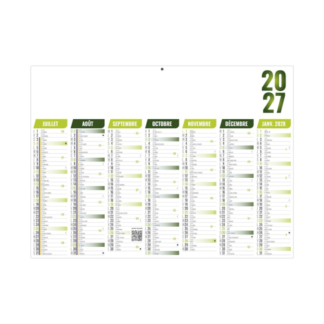 Calendrier bancaire promotionnel 2027 - FLORENTIN