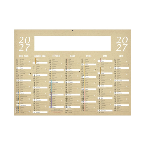 Calendrier bancaire promotionnel - KRAFT 2027