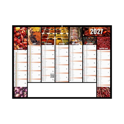 Calendrier bancaire promotionnel - CAMELEON