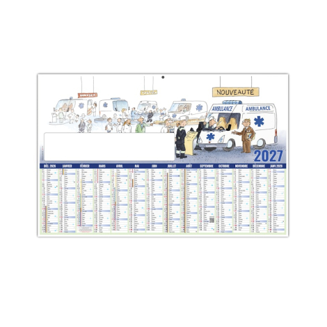 Calendrier bancaire promotionnel - L'AMBULANCIER