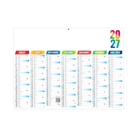 Calendrier bancaire personnalisé - ARLEQUIN