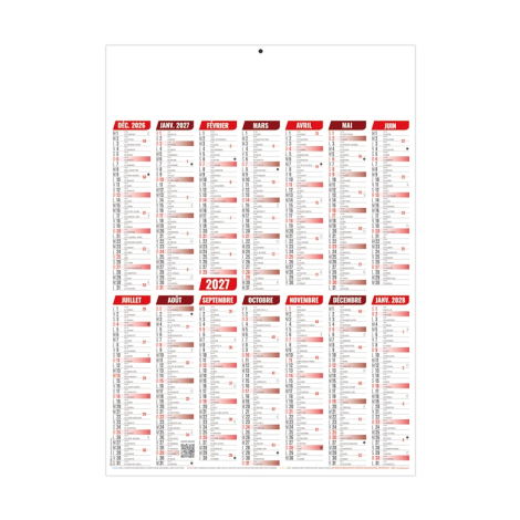 Calendrier bancaire promotionnel - MARIANNE