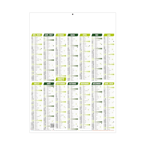 Calendrier bancaire promotionnel - MARIANNE