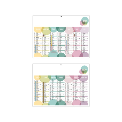 Calendrier bancaire promotionnel - BULLES