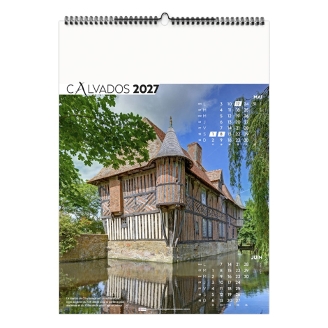 Calendrier illustré publicitaire - Patrimoine de France